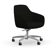 9 to 5 Seating Lilly 5-Star Base Fabric Lounge Chair (9154R2SFON)