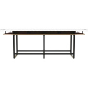 Safco Mirella 10'/12' Standing-Height Table Base (MRCBH3BLK)