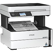 Epson WorkForce ST-M3000 Monochrome Multifunction Supertank Printer. Cartridge Free MFP with ADF & Fax Inkjet copier/Fax/Scanner-1200x2400 dpi Print-Automatic Duplex Print-1200 dpi Optical Scan-20 ppm-Up to 23k pages of ink-Wireless LAN (C11CG93201)