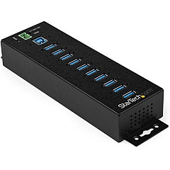 StarTech 10 Port Usb 3.0 Hub Powered - Industrial (HB30A10AME)