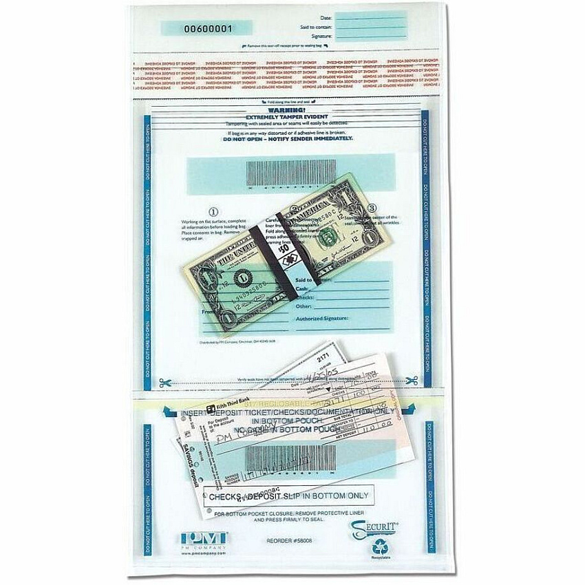 Iconex 6.0 mil Plastic Disposable Deposit Bags (ICX94190071)