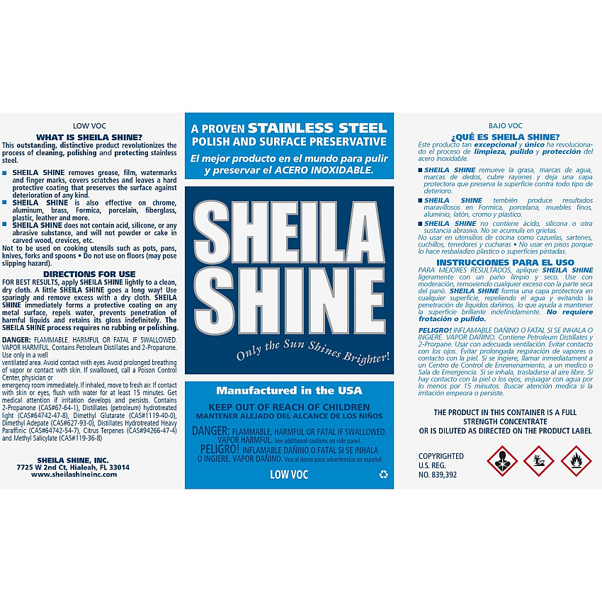 Sheila Shine Self-adhesive Container Labels (SSISCALABELS)