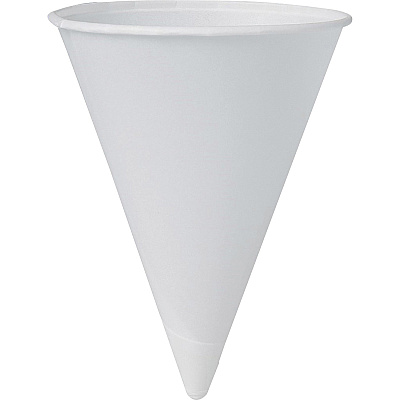 Solo Eco-Forward 4.25 oz Treated Paper Cone Water Cups (SCC42BR)