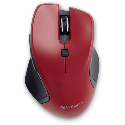 Verbatim USB-C Wireless Blue LED Mouse - Red (70246)