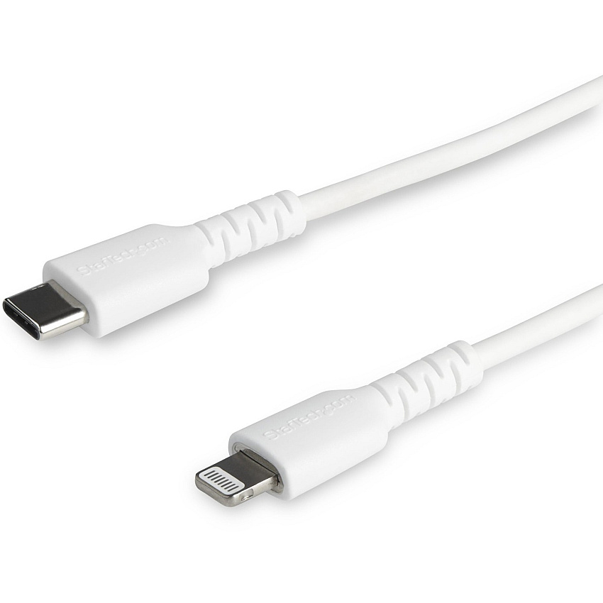 StarTech 6ft/2m Durable Usb-c To Lightning Cable (RUSBCLTMM2MW)