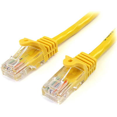 StarTech 15ft Yellow Cat5 Patch Cable (45PATCH15YL)