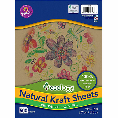 Creativity Street Natural Kraft Sheets (PAC5713)
