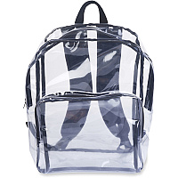 Tatco Carrying Case (Backpack) Notebook - Clear, Black (TCO63225)