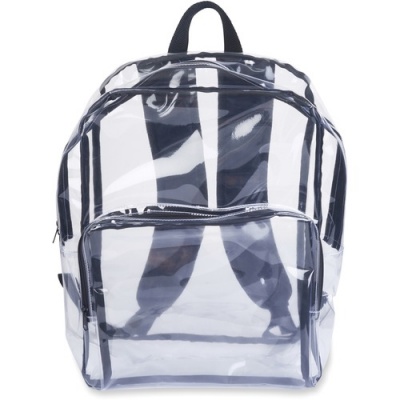 Tatco Carrying Case (Backpack) Notebook - Clear, Black (63225)