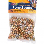Creativity Street Metallic Pony Beads (3549)