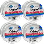 AJM Packaging Packaging Packaging AJM Packaging Packaging Heavyweight Paper Plates (OH9AJBXWHCT)
