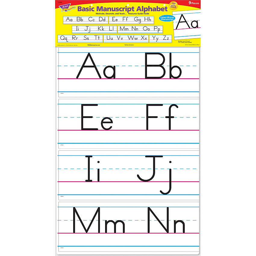 TREND Basic Alphabet Bulletin Board Set (TEP1858)