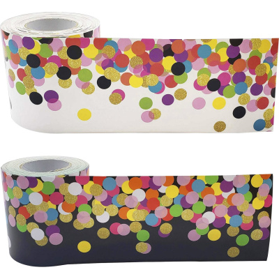 Teacher Created Resources Colorful Confetti Border Trim (32302)