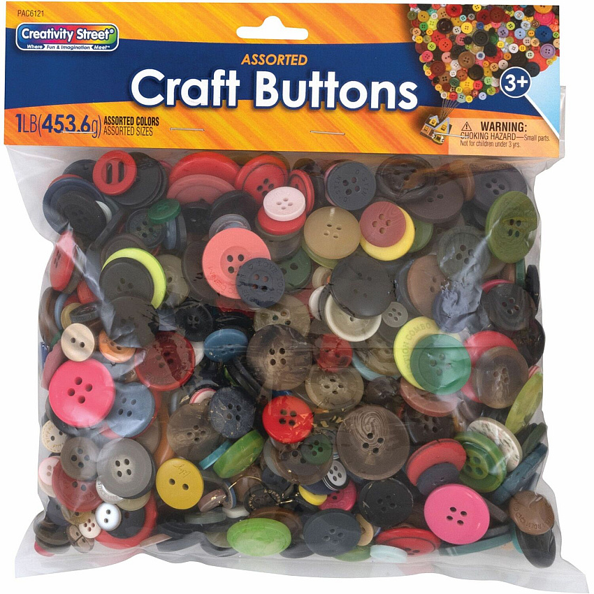 Creativity Street Craft Button Variety Pack (PAC6121)