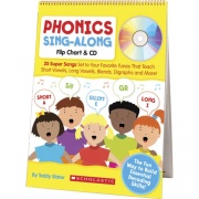 Scholastic K-2 Phonics Sing-Along Flip Chart (510435)