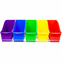 Storex Large Book Bins Metal Shelf Rack (STX71125U01C)