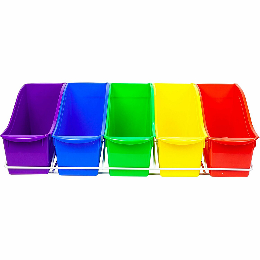 Storex Large Book Bins Metal Shelf Rack (STX71125U01C)