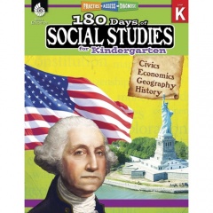 Shell Education 180 Days Social Studies Workbook Printed Book (51392)