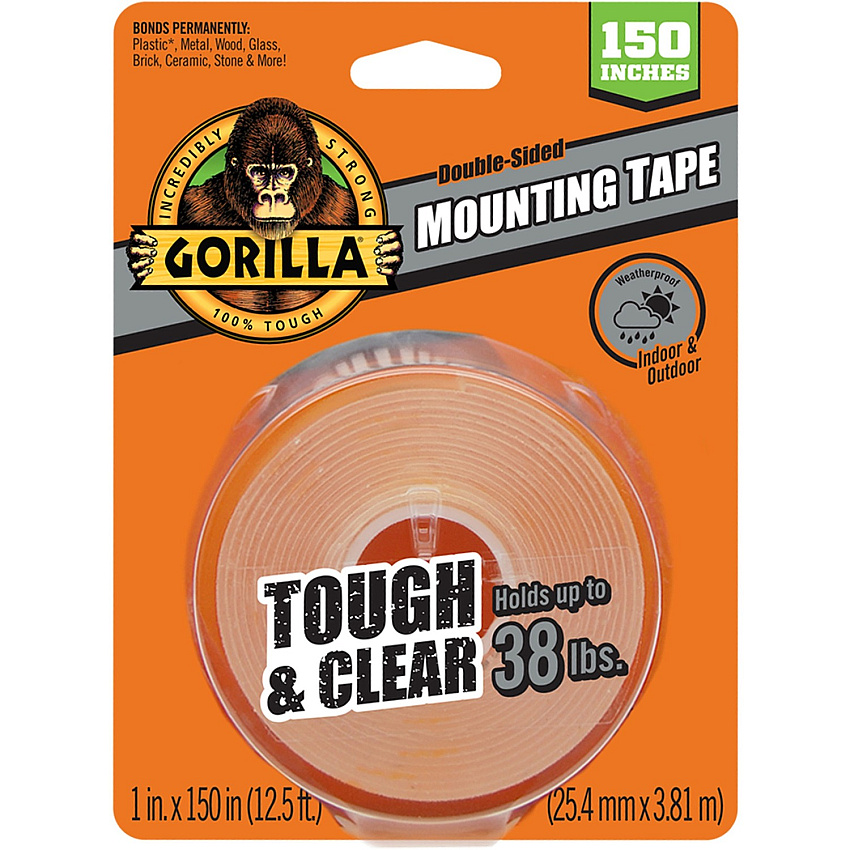 Gorilla Glue Glue Glue Gorilla Glue Glue Tough & Clear Mounting Tape (GOR6036002)