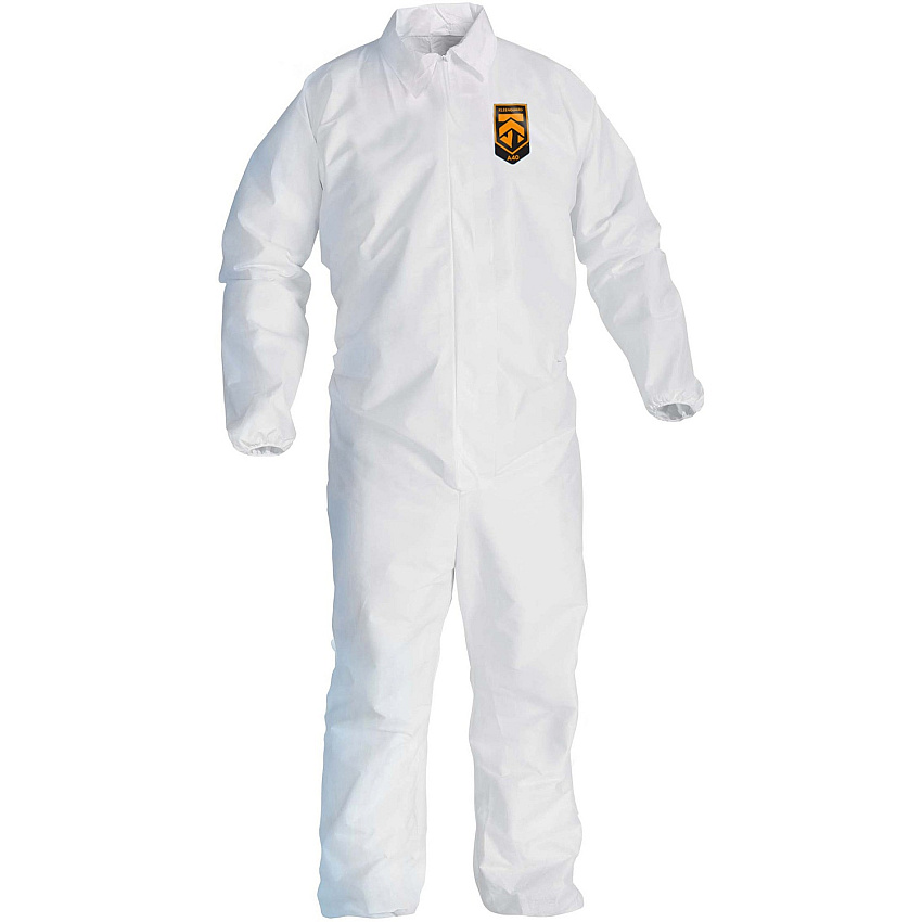 Kleenguard A40 Coveralls - Zipper Front, Elastic Wrists & Ankles (KCC44314)