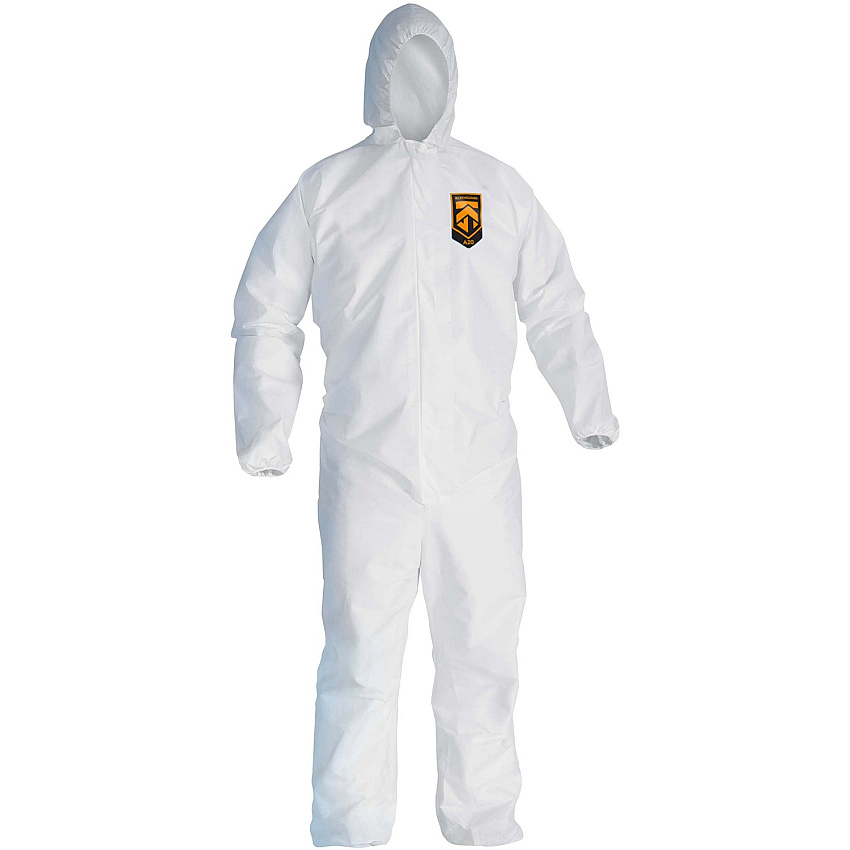 Kleenguard A20 Coveralls - Zipper Front, Elastic Back, Wrists, Ankles & Hood (KCC49115)