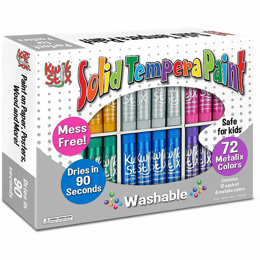 The Pencil Grip Kwik Stix Metalik Solid Tempera Paint (TPG629)