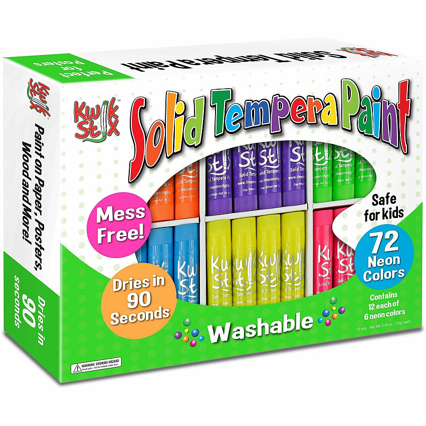 The Pencil Grip Kwik Stix Neon Solid Tempera Paint (TPG626)