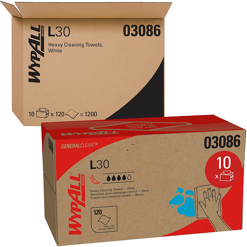 Wypall General Clean L30 Heavy Cleaning Towels (KCC03086)
