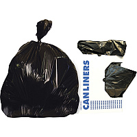 Heritage 1.5 Mil Linear Low-Density Polyethylene Dark Can Liners (HERH8046AK)
