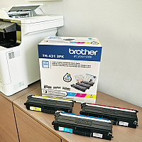 Brother TN-431 Original Standard Yield Laser Toner Cartridge - Multi-pack - Cyan, Magenta, Yellow - 3 / Box (BRTTN4313PK)