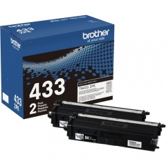 Brother TN-433 Original High Yield Laser Toner Cartridge - Twin-pack - Black - 2 / Box (TN4332PK)