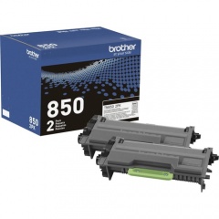 Brother TN-850 Original High Yield Laser Toner Cartridge - Twin-pack - Black - 2 / Box (TN8502PK)