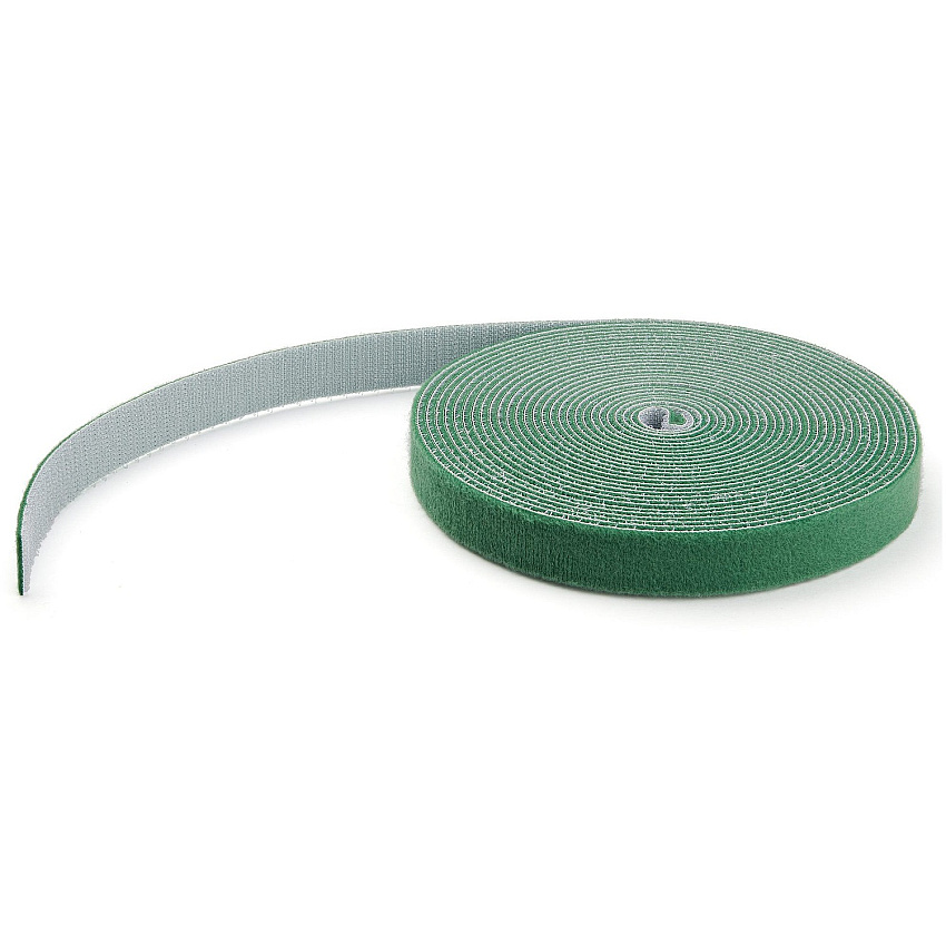 StarTech 25ft Hook And Loop Tape Cable Ties Green (HKLP25GN)