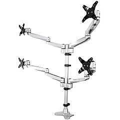 StarTech Premium Desk Mount Quad Monitor Arm 30in (ARMQUADPS)
