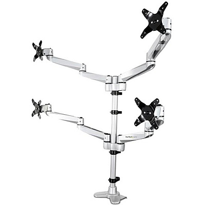 StarTech Premium Desk Mount Quad Monitor Arm 30in (ARMQUADPS)
