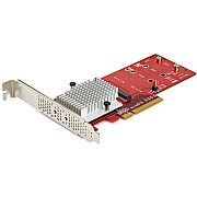 StarTech Dual M.2 Pcie Ssd Adapter Card Nvme/ahci (PEX8M2E2)