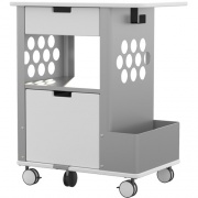 Focal Rolling Storage Cart (5202WH)