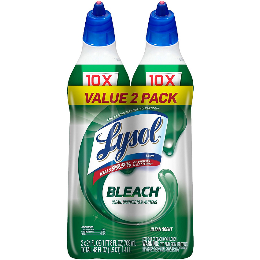 LYSOL Bleach Toilet Bowl Cleaner (RAC96085)