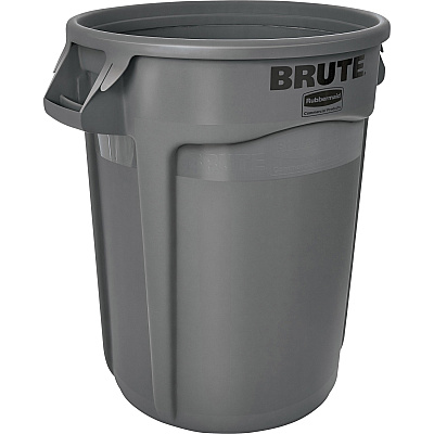 Rubbermaid Commercial Brute 32-Gallon Vented Containers (RCP263200GYCT)
