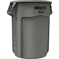 Rubbermaid Commercial Brute 55-Gallon Vented Containers (RCP265500GYCT)