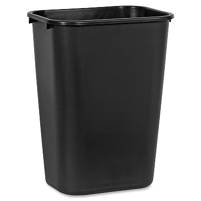 Rubbermaid Commercial 41 QT Large Deskside Wastebaskets (RCP295700BKCT)