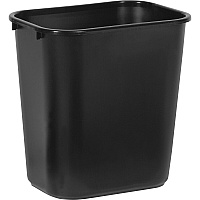 Rubbermaid Commercial 28 QT Medium Deskside Wastebaskets (RCP295600BKCT)