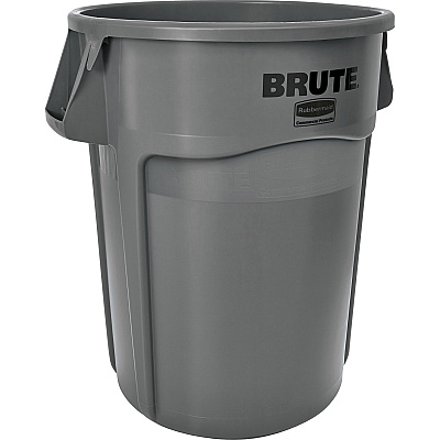 Rubbermaid Commercial Brute 44-Gallon Vented Utility Containers (RCP264360GYCT)