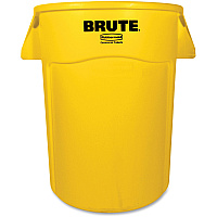 Rubbermaid Commercial Brute 44-Gallon Vented Utility Containers (RCP264360YLCT)