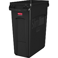 Rubbermaid Commercial Slim Jim 16-Gallon Vented Waste Containers (RCP1955959CT)