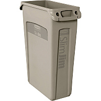 Rubbermaid Commercial Slim Jim 23-Gallon Vented Waste Containers (RCP354060BGCT)