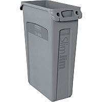Rubbermaid Commercial Slim Jim 23-Gallon Vented Waste Containers (RCP354060GYCT)