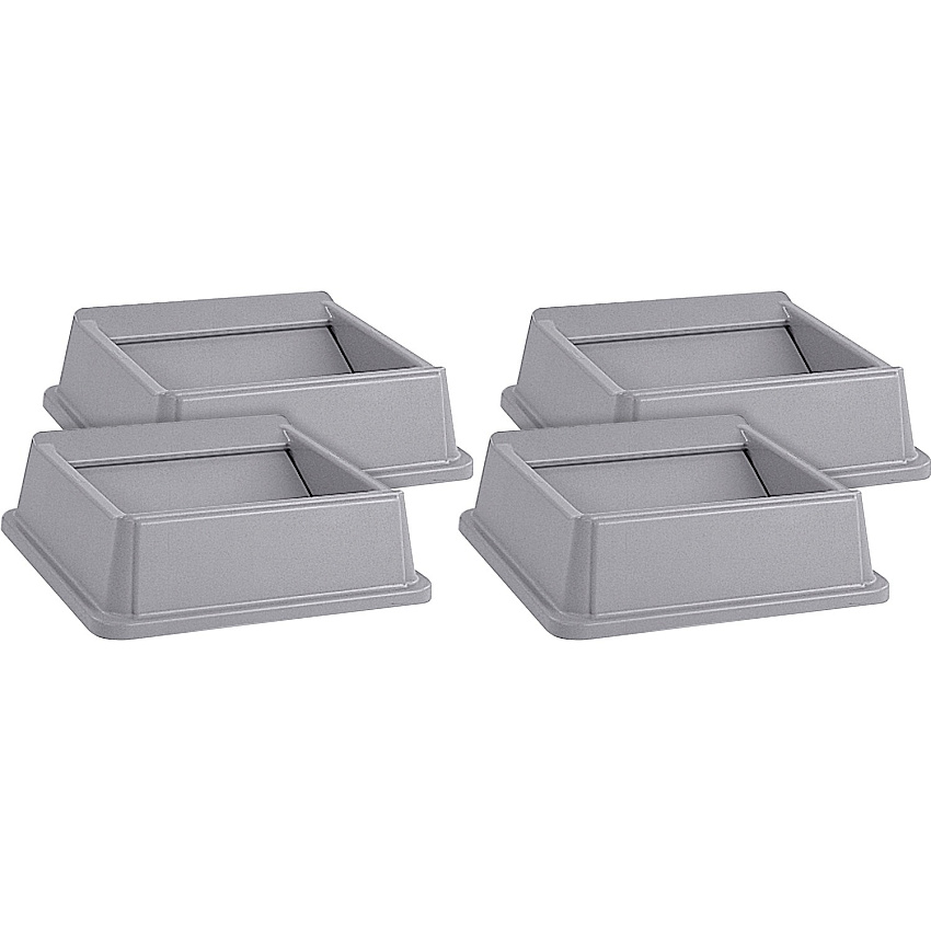 Rubbermaid Commercial Untouchable Square Swing Top (RCP266400GYCT)