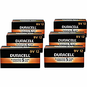 Duracell 9-Volt Coppertop Alkaline Batteries, 12-Packs (DUR01601CT)