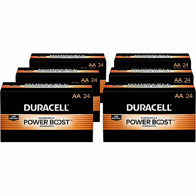 Duracell Coppertop Alkaline AA Battery Boxes of 24 (DUR01501CT)